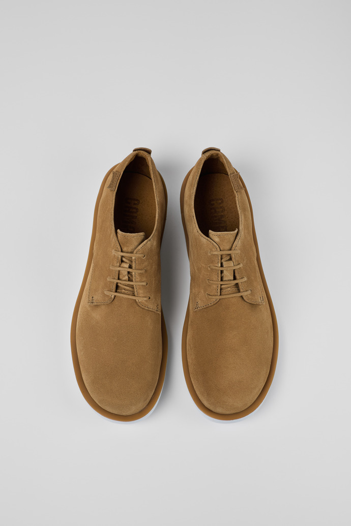 Wagon Brown Nubuck Blucher for Men