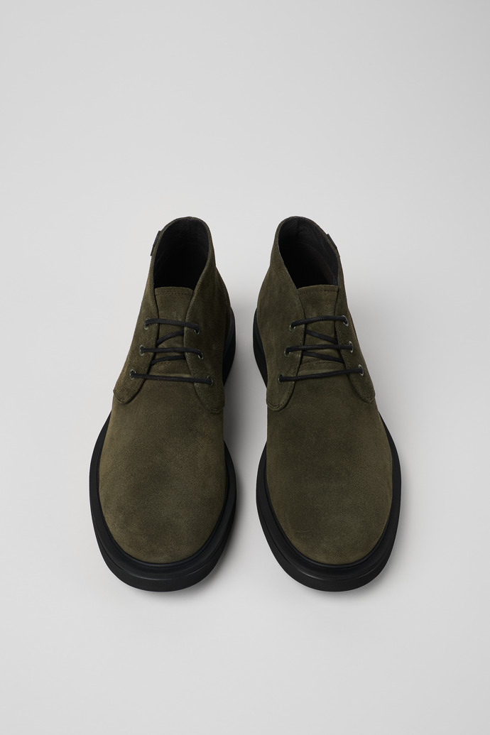 Norman Green nubuck ankle boots for men