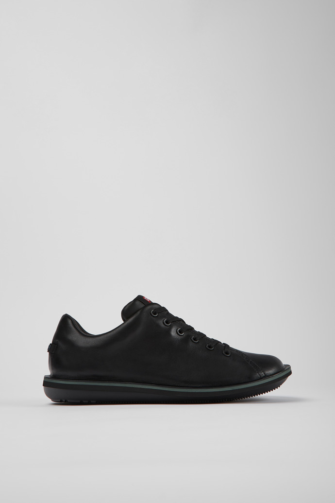 Beetle Black Leather Shoes for Men.
