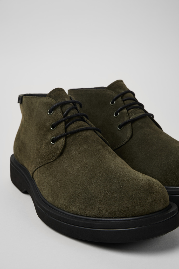 Norman Green nubuck ankle boots for men