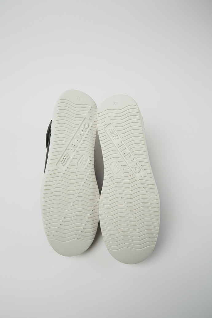 Runner K21 Black Leather Ankle Boots for Men.