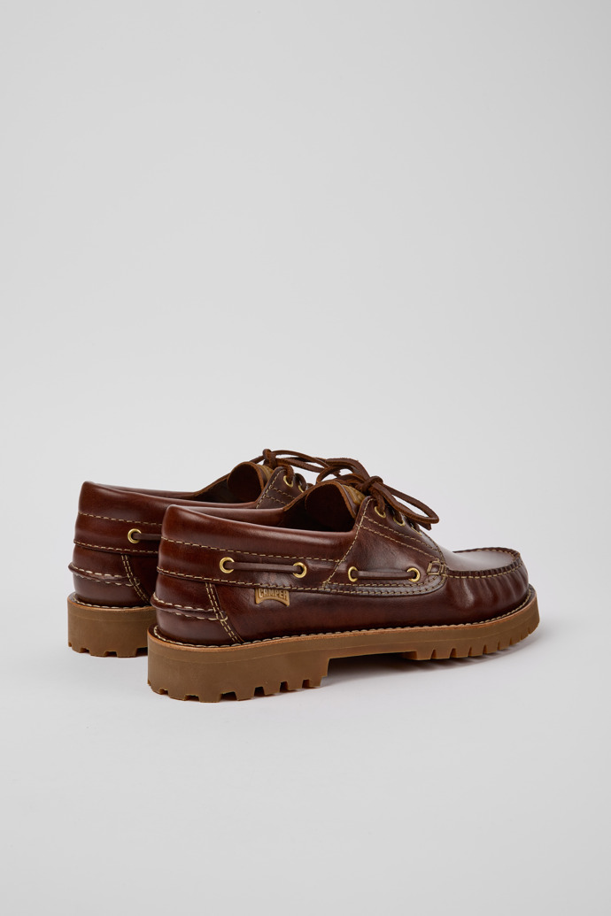 Nautico Brown Leather Moccasins for Men.