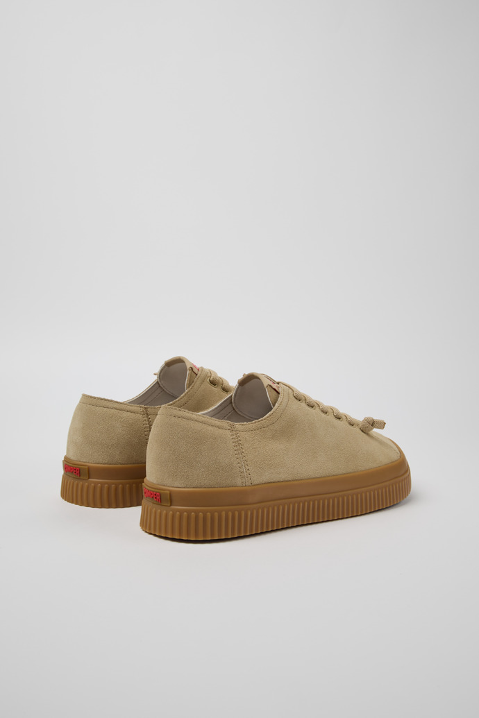 Peu Roda Beige Nubuck Sneakers for Men.
