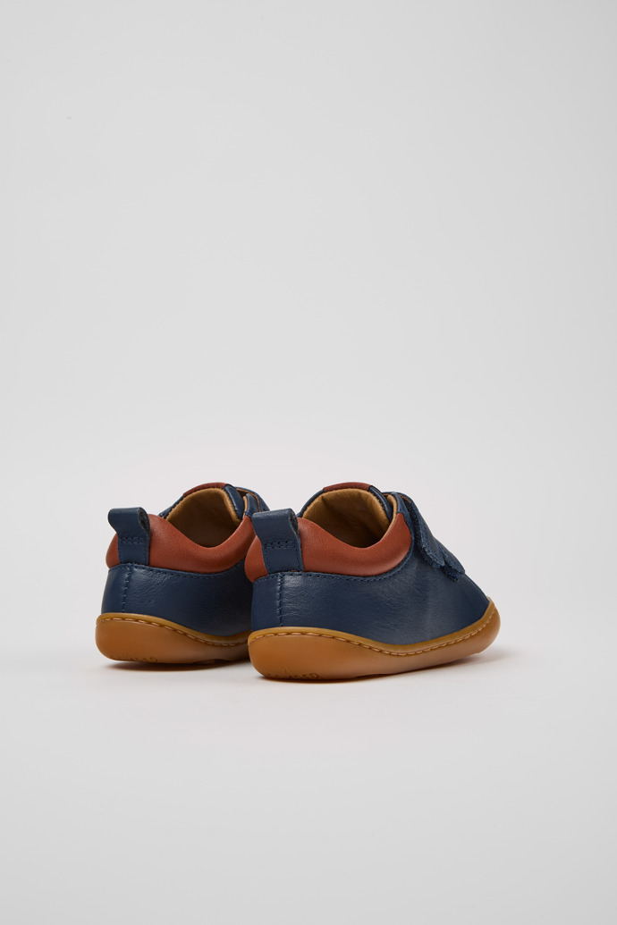 Peu Blue Leather Sneaker for kids