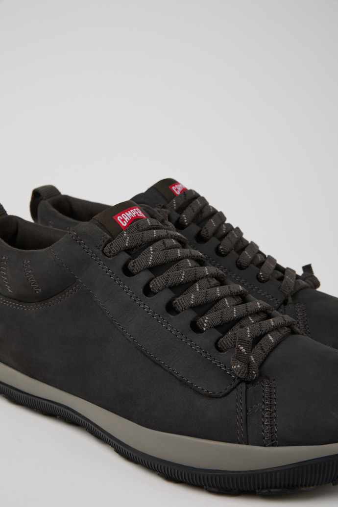 Peu Pista GM Gray Nubuck Ankle Boots for Men.