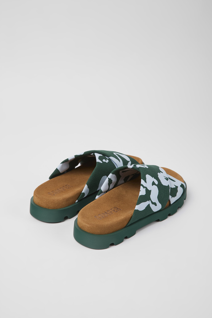 Brutus Sandal Green and blue recycled cotton sandals for women