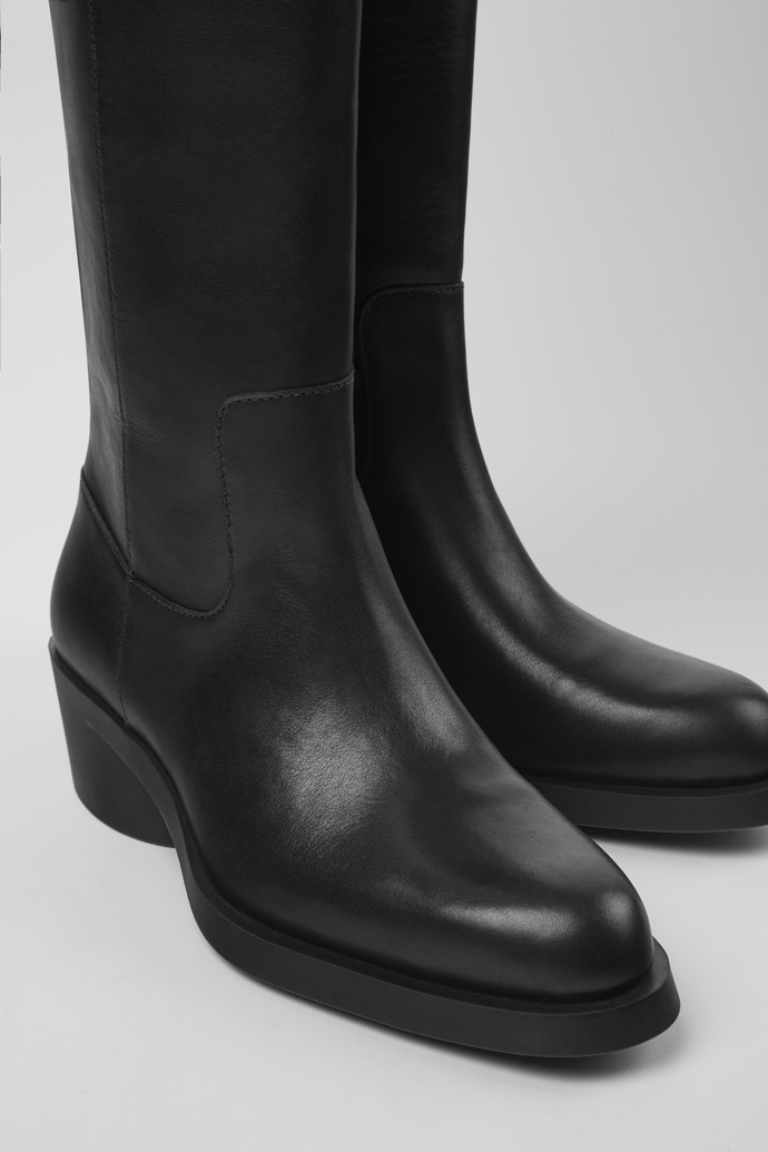 Bonnie Black leather boots for women