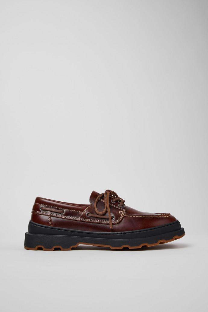 Brutus+ Brown Leather Moccasins for Men.