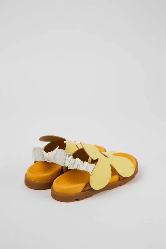 Brutus Sandal Yellow and brown leather sandals for kids