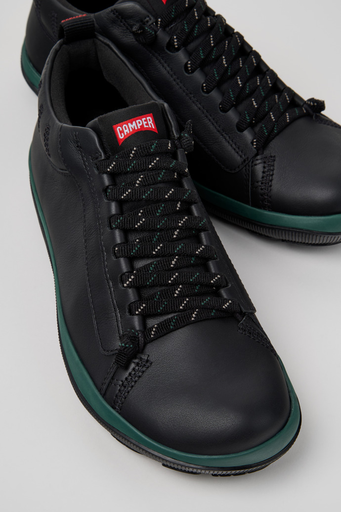 Peu Pista GM - GORE-TEX Black Leather Ankle Boots for Men.