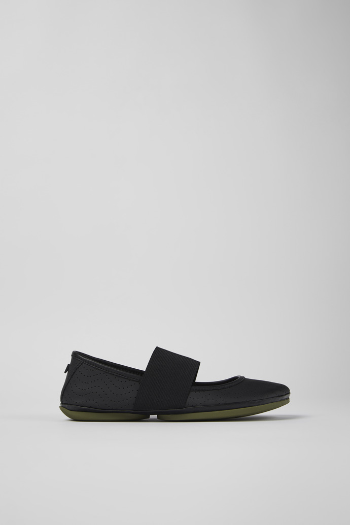 Right Black Leather Mary Jane for Women