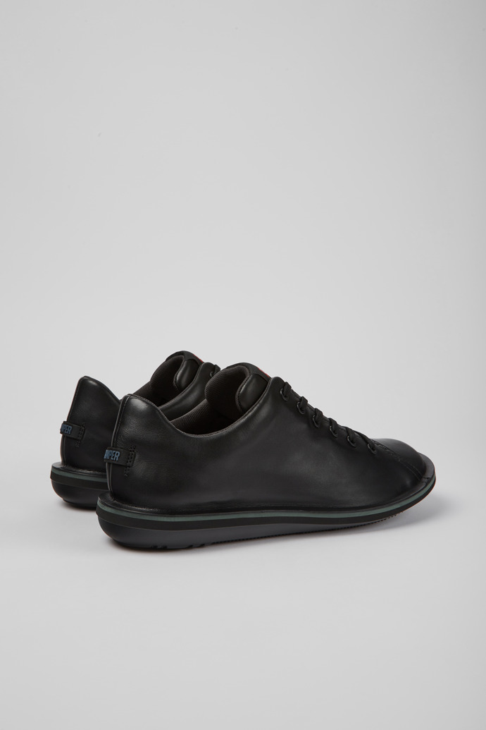 Beetle Black Leather Shoes for Men.