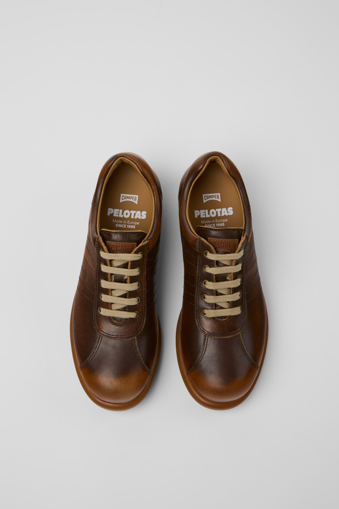Pelotas Brown Leather Women's Shoe.