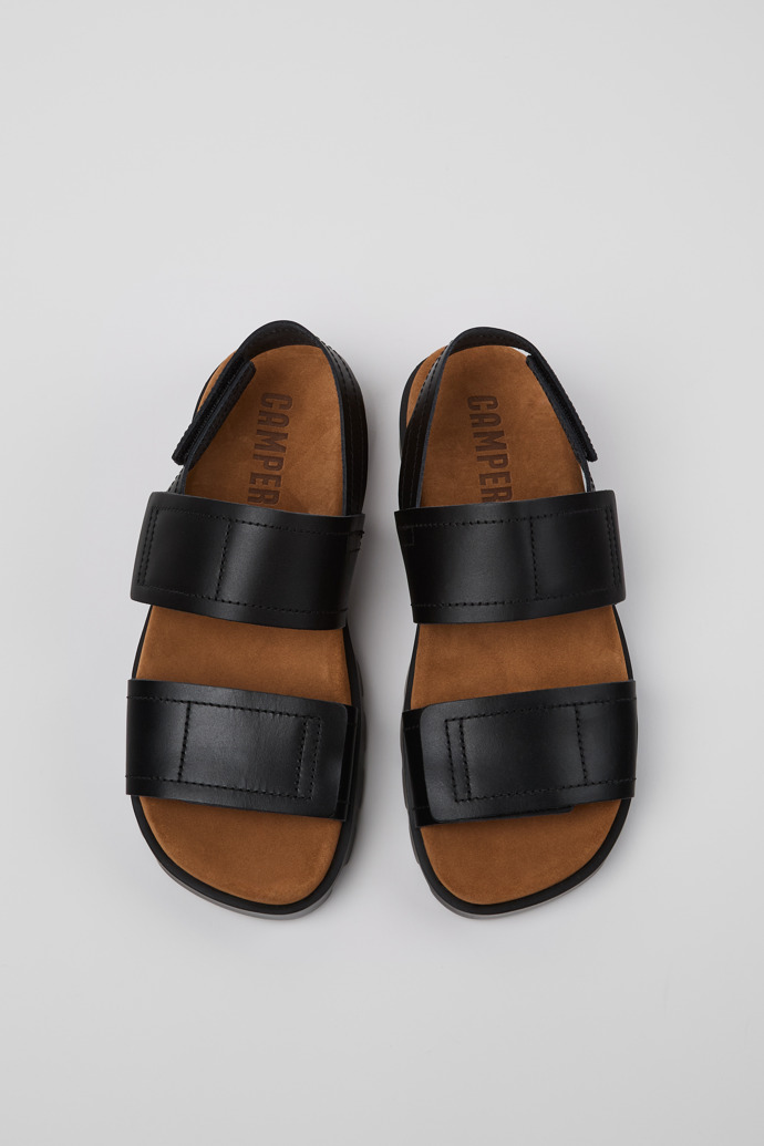 Brutus Sandal Black Leather Sandals for Women.