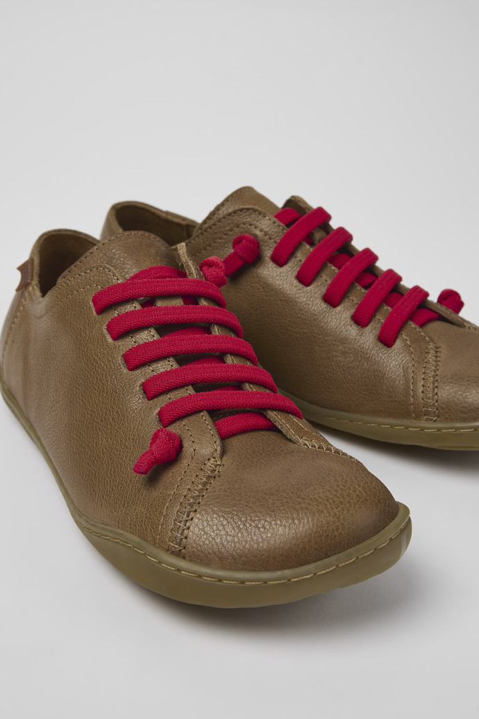 Peu Brown Leather Shoes for Women