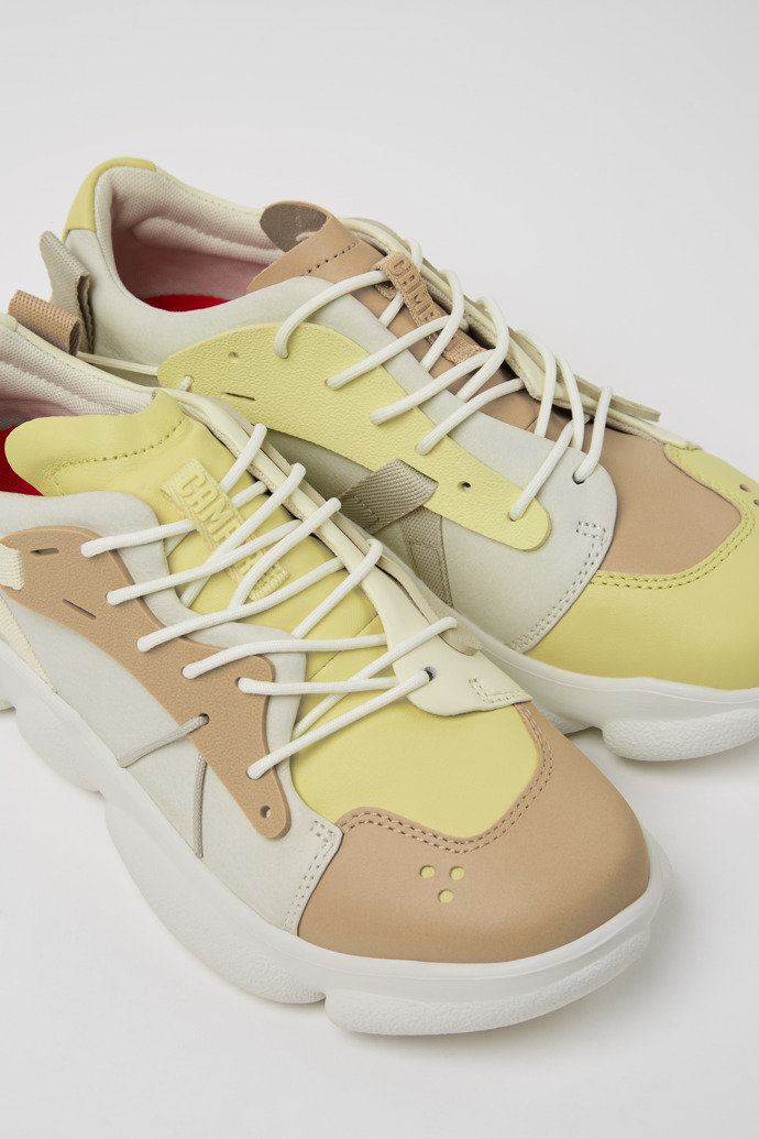 Twins Multicolor Textile and Leather Women's Sneakers.