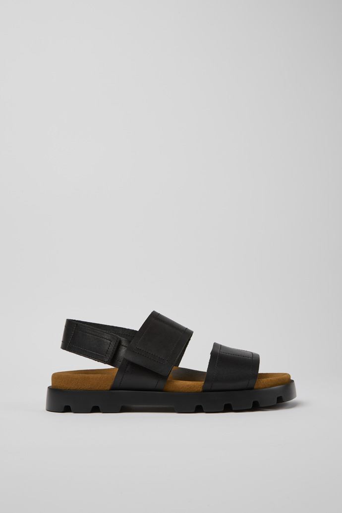 Brutus Sandal Black leather sandals for men