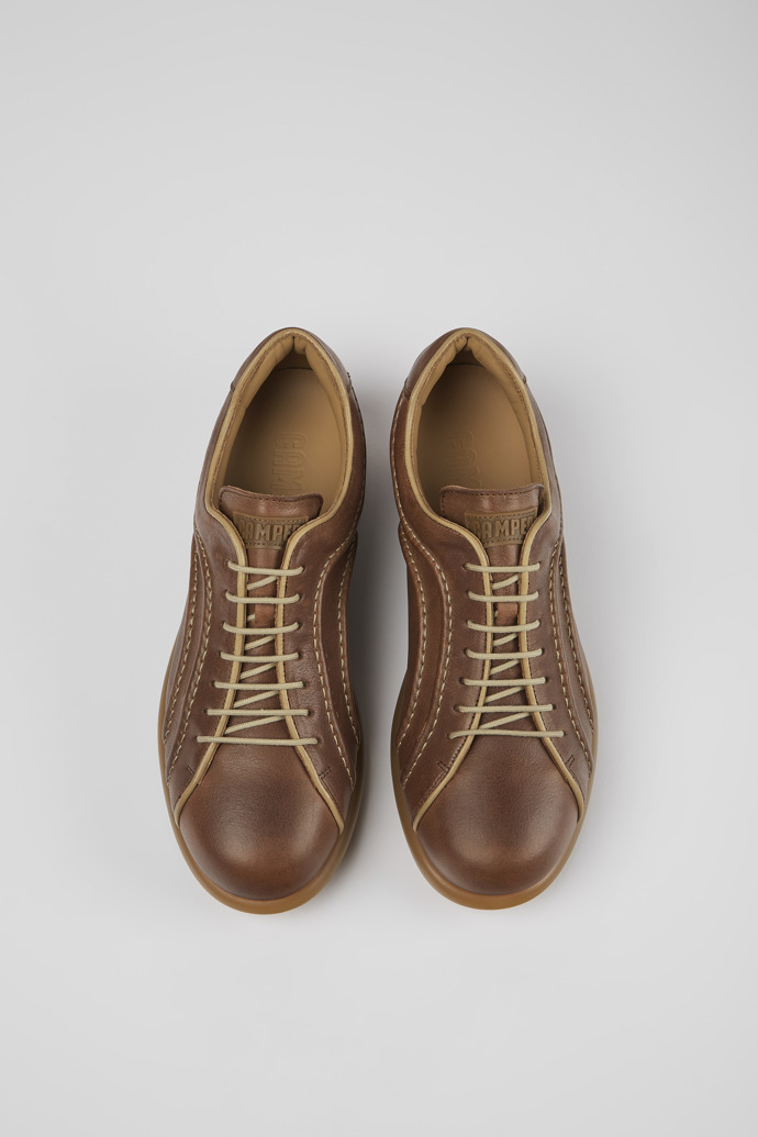 Pelotas Brown vegetable tanned leather  shoes for men