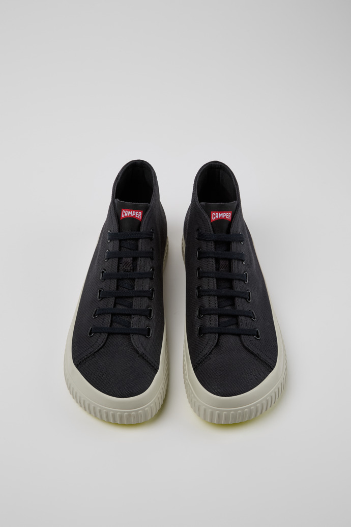 Peu Roda Black recycled cotton sneakers for men