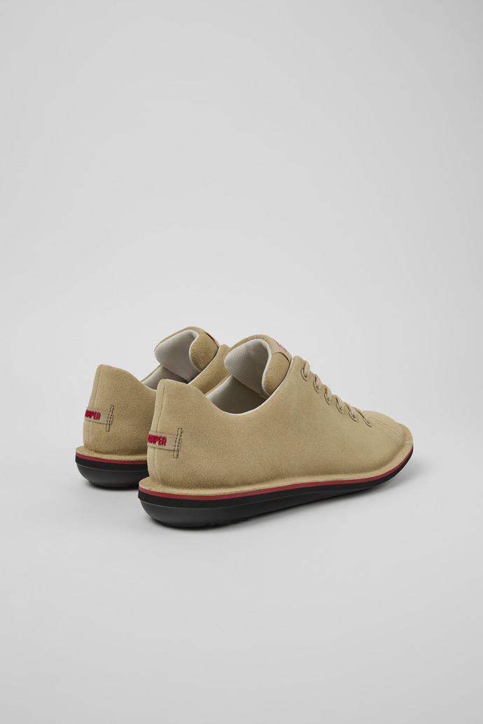 Beetle Beige Leather Shoe for Men