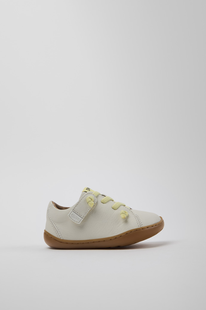 Peu White Leather Shoes for Kids.