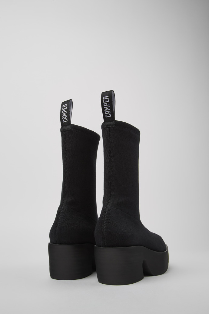 Billie TENCEL® Black textile boots for women