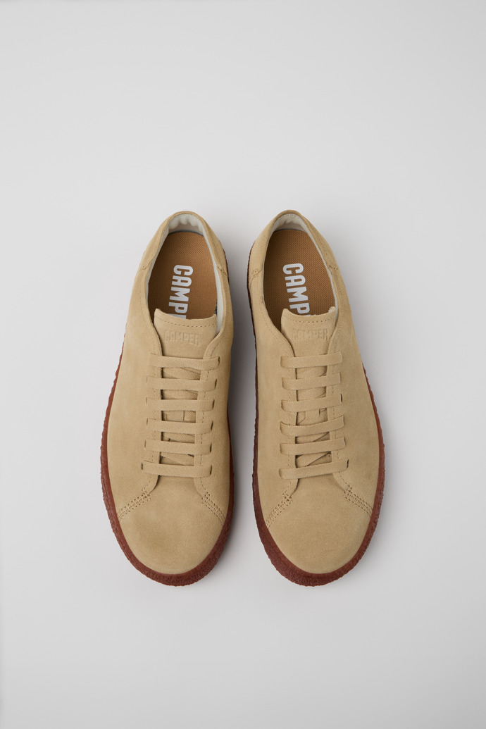 Peu Terreno Beige Nubuck Shoes for Men.