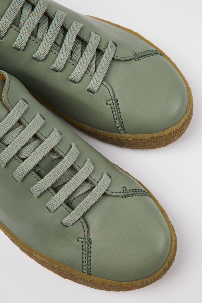 Peu Terreno Green leather shoes for men