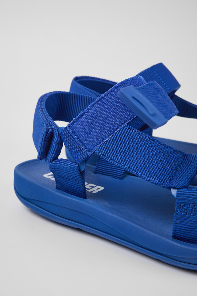 Match Blue Textile Sandal for Men