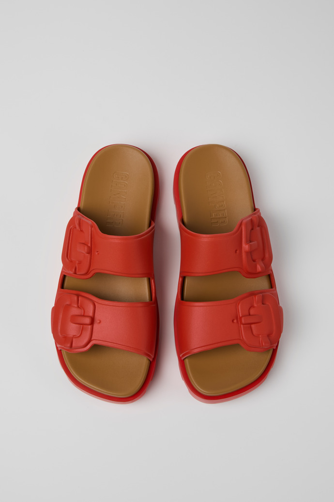 Brutus Sandal Red Synthetic Sandals for Men.