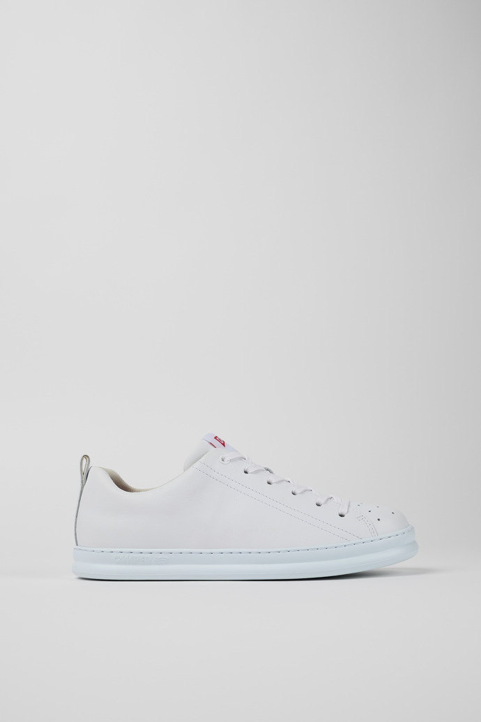 Runner White Leather Sneakers for Men.