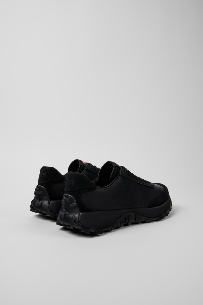 Drift Trail Black Leather and Nubuck Sneakers for Men.