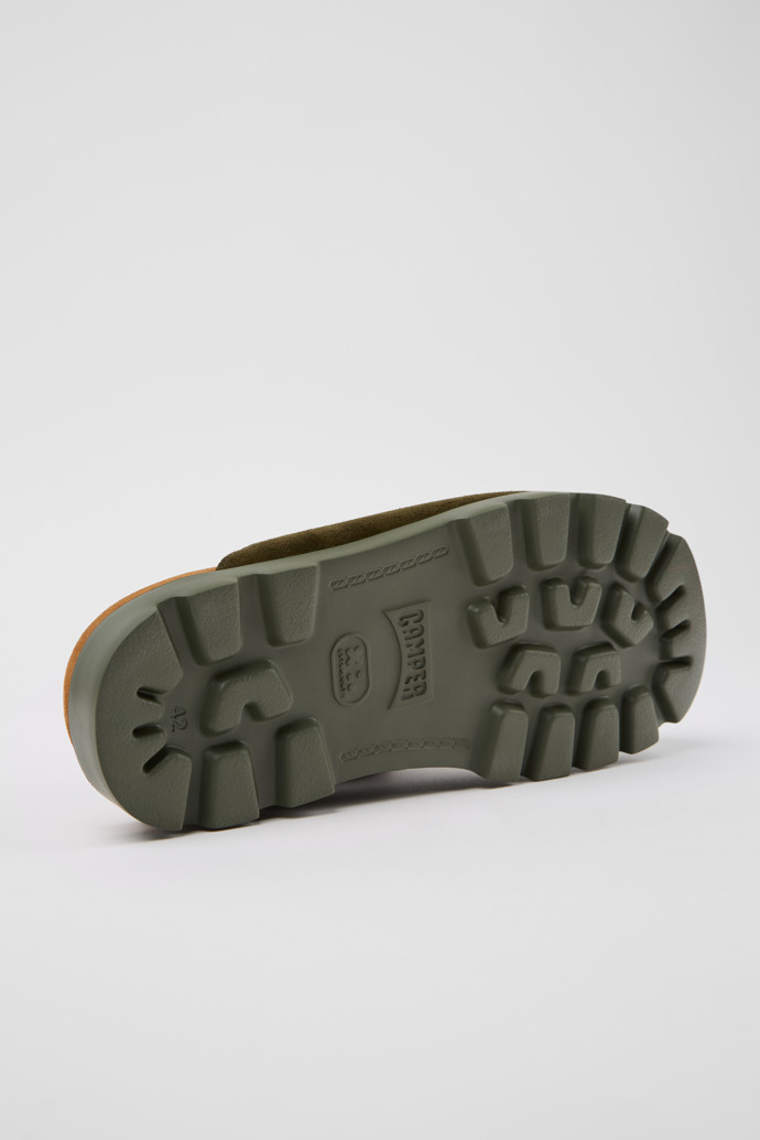 Brutus Sandal Green Nubuck Sandals for Men.
