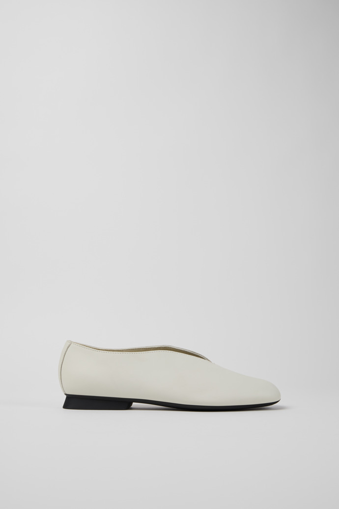 Casi Myra White Leather Women's Shoes.