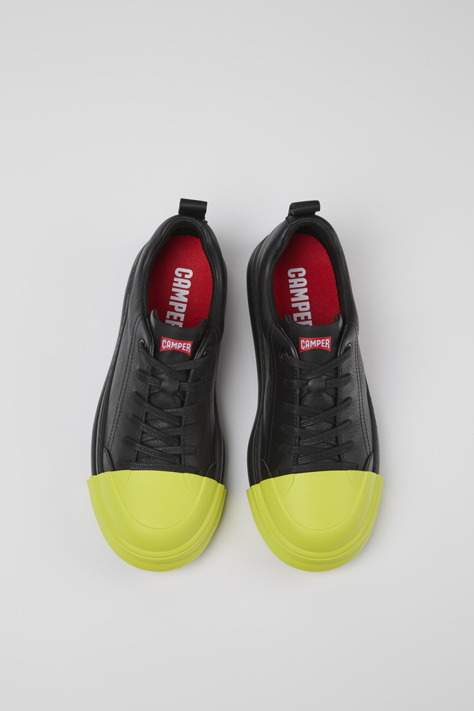 Junction Runner Black leather sneakers for women