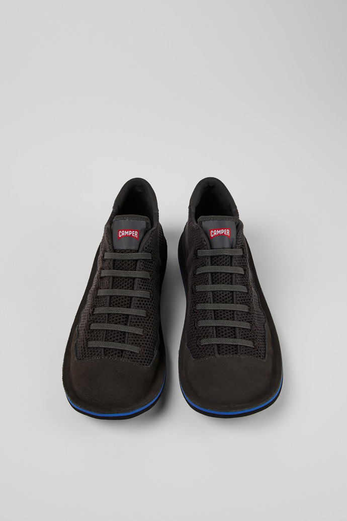 Beetle Gray Textile/Nubuck Basket Bootie for Men