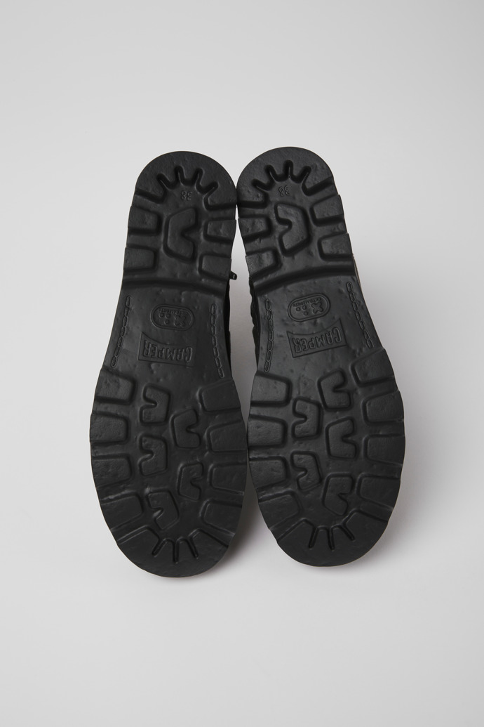 Brutus Gray textile and nubuck ankle boots for women