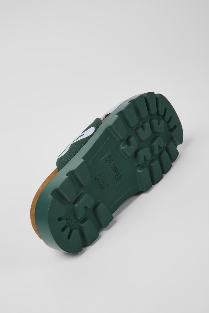 Brutus Sandal Green and blue recycled cotton sandals for women