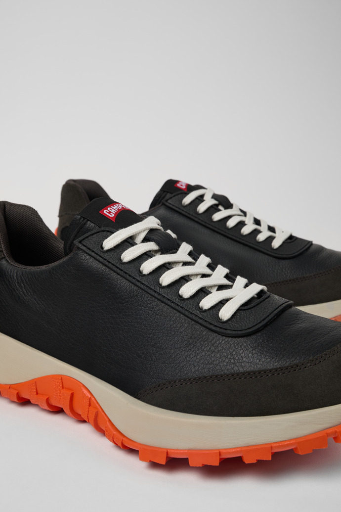 Drift Trail VIBRAM Black textile and nubuck sneakers for men