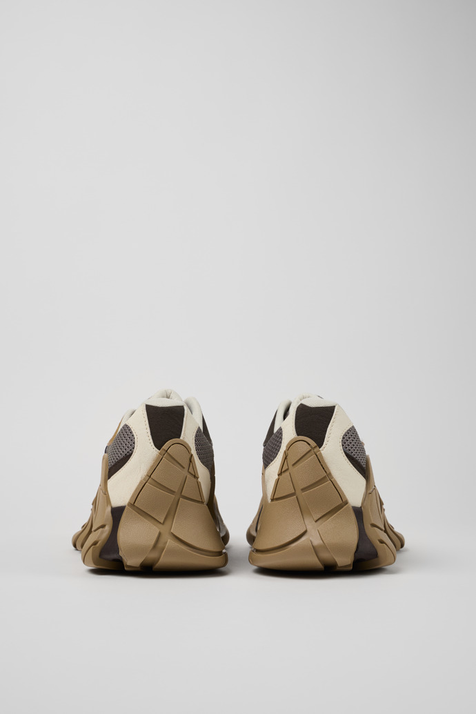 Tormenta Beige and Gray Textile Sneakers