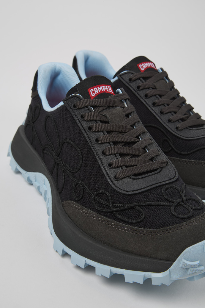 Drift Trail VIBRAM Black textile and nubuck sneakers for women