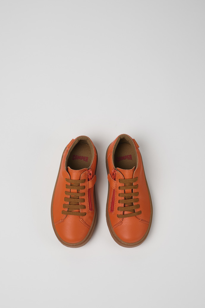 Kiddo Orange leather shoes for kids