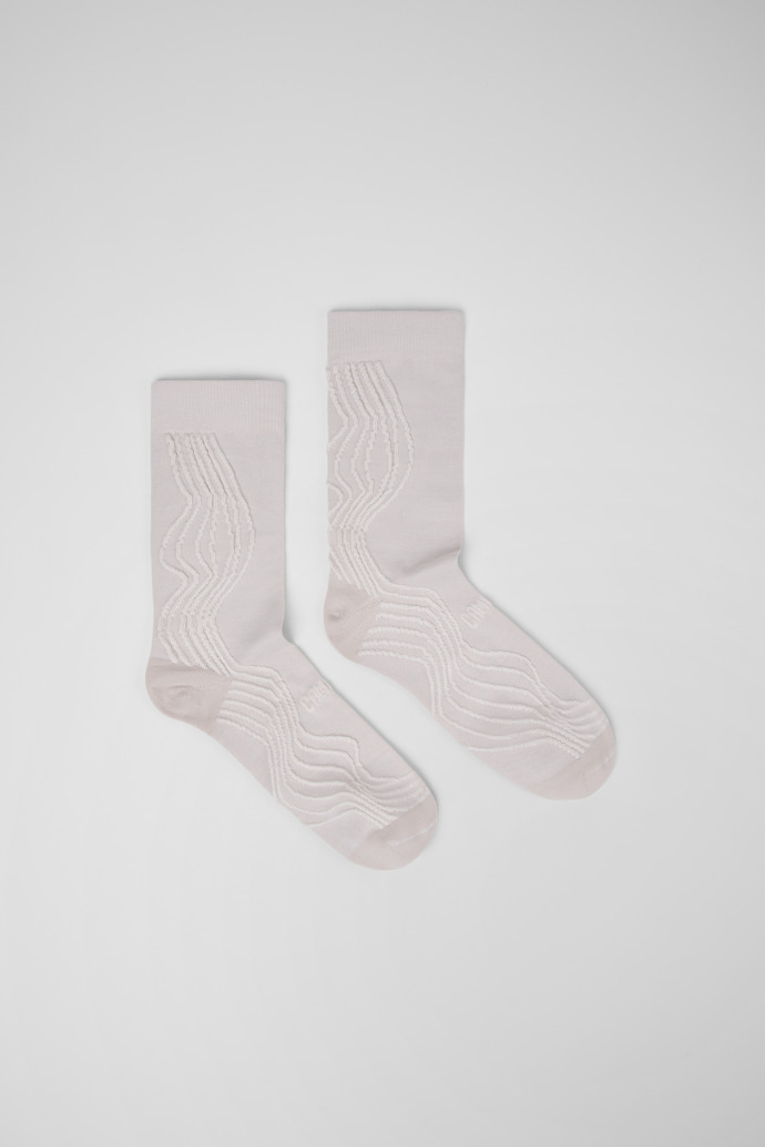 Socks White-gray organic cotton socks.