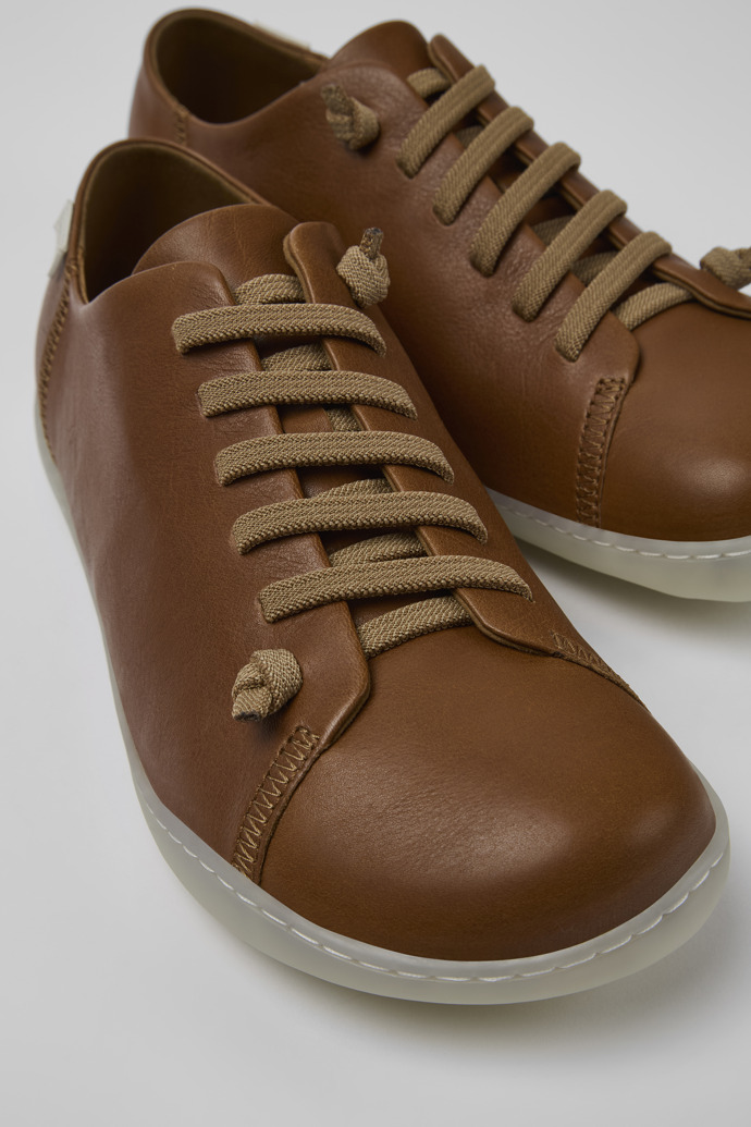 Peu Brown Leather Basket for Men