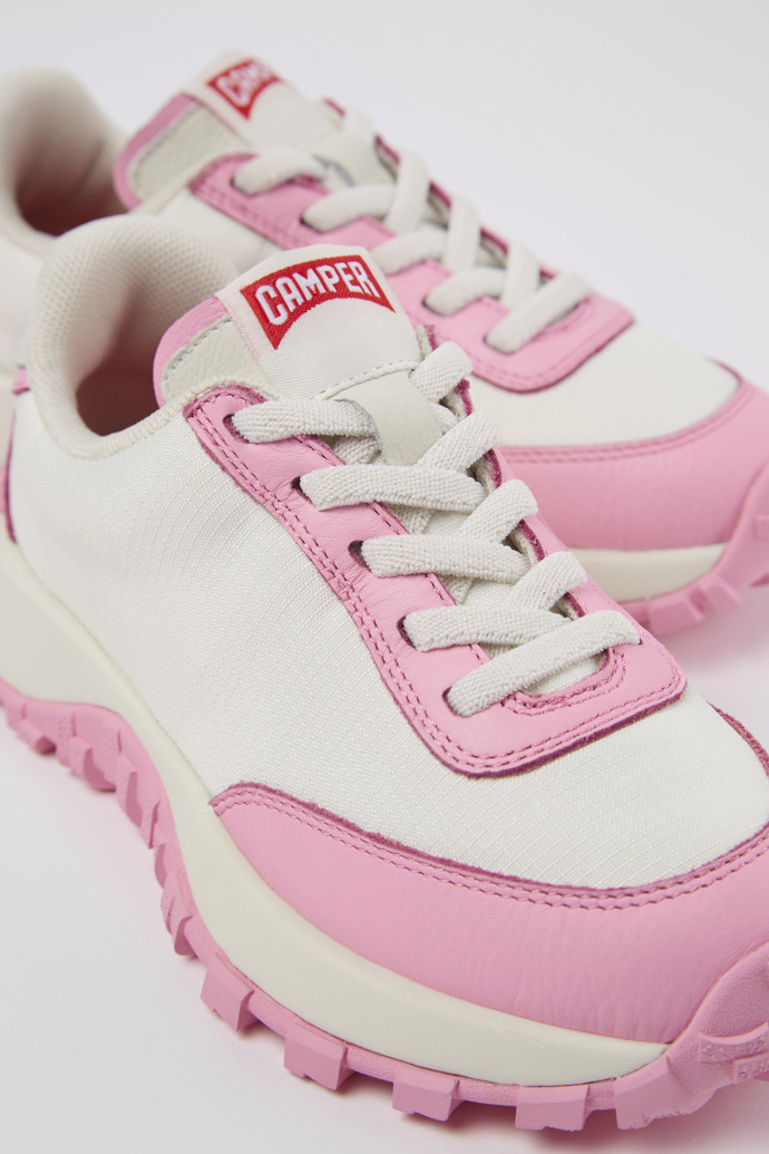 Drift Trail White Textile/Leather Sneaker