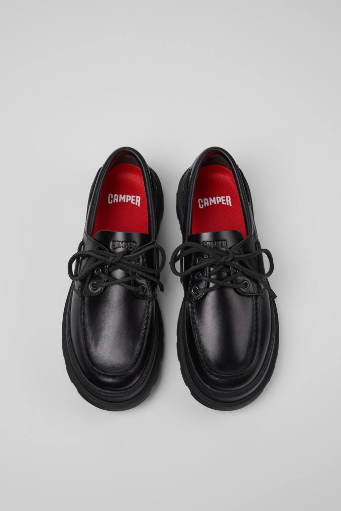 Brutus+ Black Leather Moccasins for Men.
