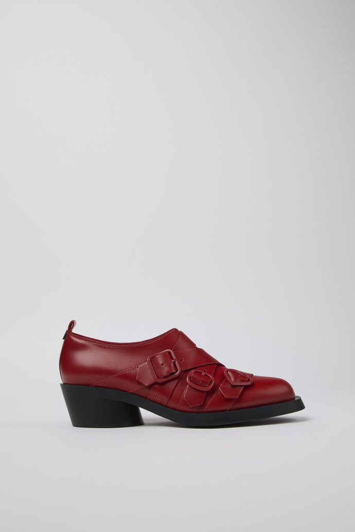 Twins Red leather shoes for women
