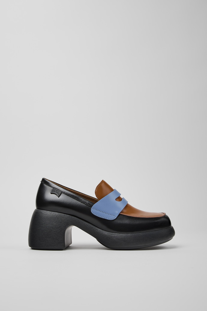 Twins Multicolor Leather Moccasins for Women.