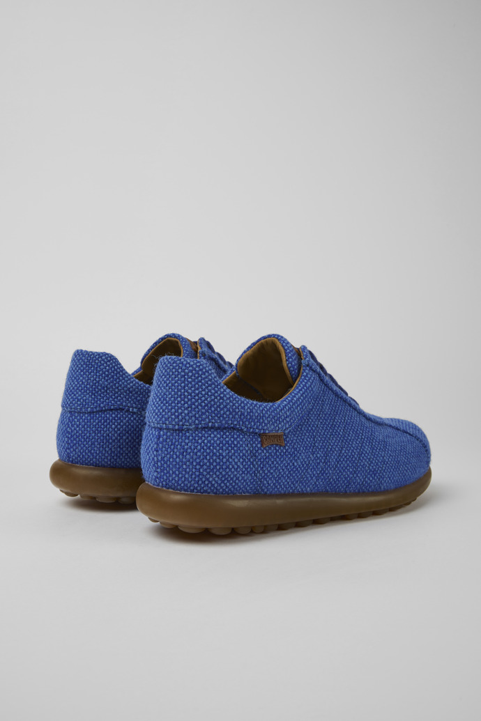 Pelotas Blue wool, viscose, and leather shoes for men