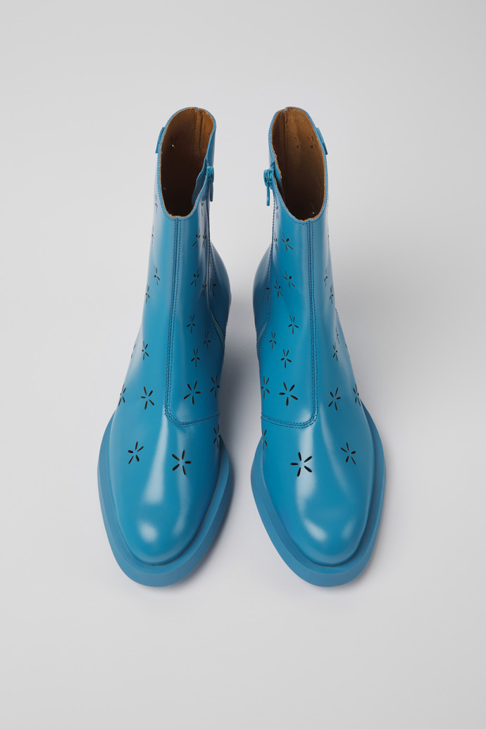 Bonnie Blue leather boots for women